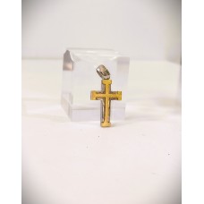 Ασημένιος σταυρός δίχρωμος 2,5x1,9εκ. (SCR35)